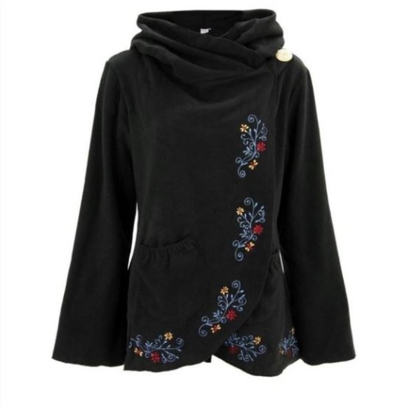 Greater Good Jackets & Blazers - Greater Good Embroidered Flowering Vines Jacket